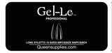 Gel-Le Clear Stiletto Full Coverage Long Tips