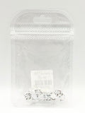 Queen - Nail Charms 10pc - #158 Silver Tiaras with Iridescent Stones