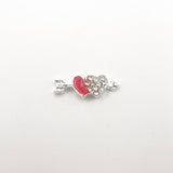 Queen - Nail Charms 10pc - #201 Silver Cupid’s Arrows