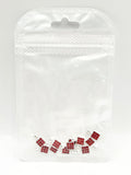 Queen - Nail Charms 10pc - #189 Silver Red Mini Bottles