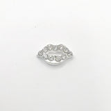 Queen - Nail Charms 10pc - #250 Silver Crystal Lips