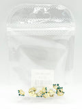 Queen - Nail Charms 10pc - #160 Gold Tiaras with Green Stones