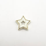 Queen - Nail Charms 10pc - #276 Gold White Stars