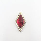 Queen - Nail Charms 10pc - #010 Gold Red Diamonds