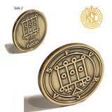 Furcas Demon Sigil Coin - Ars Goetia Knight Seal
