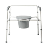 Commodes: ExtraWide 24 Steel Bariatric Commode with 650 lb. Capacity, Elongated