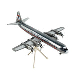 Lockheed L-188A Electra Astrojet Commercial Aircraft American Airlines Silver Gemini 200 Series 1/200 Diecast Model Airp