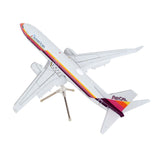 Boeing 737800 Commercial Aircraft with Flaps Down American Airlines AirCal Gray with Stripes Gemini 200 Series 1/200 Diec