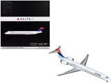 McDonnell Douglas MD90 Commercial Aircraft Delta Air Lines (N910DN) White with Blue and Red Tail Gemini 200 Series 1/200 Di