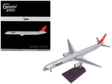 Boeing 757300 Commercial Aircraft Northwest Airlines (N587NW) Silver with Red Tail Gemini 200 Series 1/200 Diecast Model by