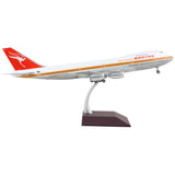 Boeing 747-200 Commercial Aircraft Qantas Airways Australia White With Orange Stripes And Red Tail Gemini 200 Series 1/2