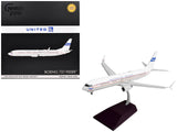 Boeing 737900ER Commercial Aircraft with Flaps Down Continental Airlines United Airlines (N75435) White with Red and Blue S