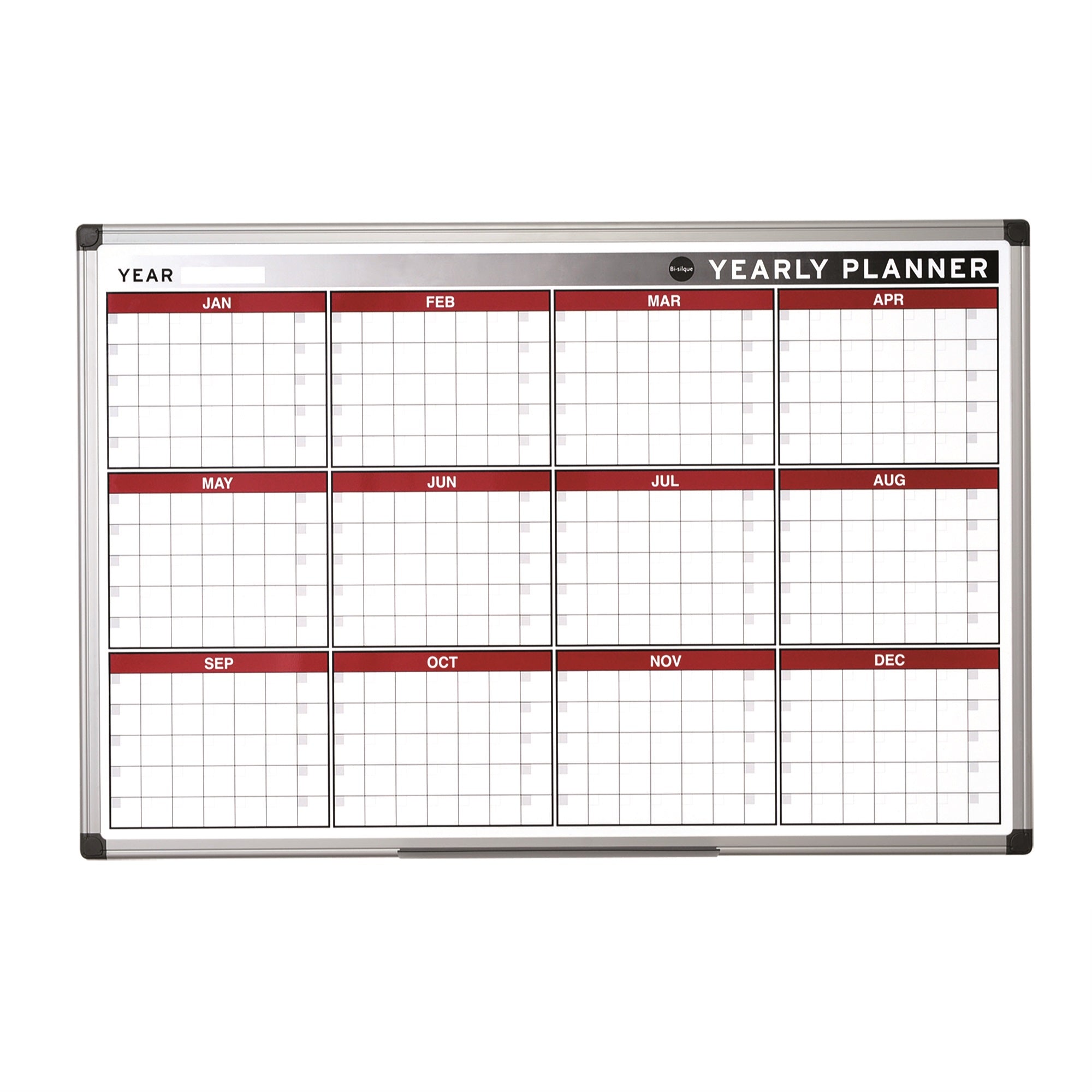 Magnetic 12-Month Dry-Erase Planner