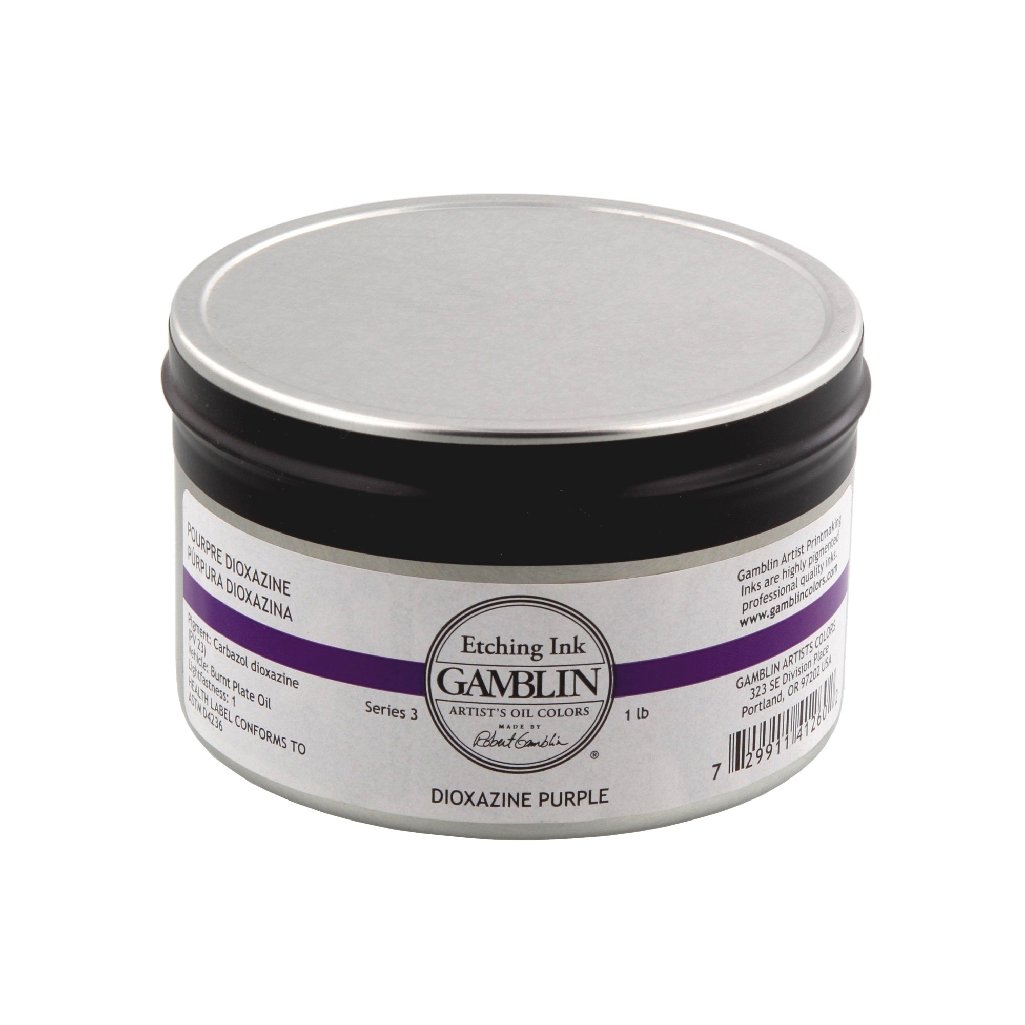 Gamblin Etching Inks - Dioxazine Purple - 300 Milliliter Tin