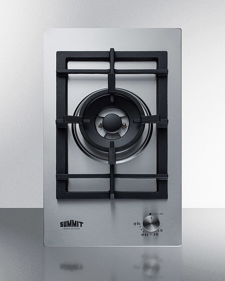 12 Wide 1-Burner Gas Cooktop In Stainless Steel