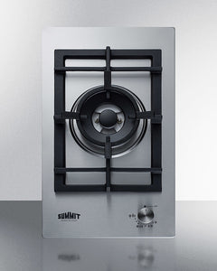 12 Wide 1-Burner Gas Cooktop In Stainless Steel