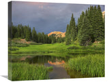 Red Mountain Reflected In Pond, San Juan Mountains, Colorado-Canvas Art-22X18.26