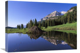 Gothic Mountain And Beaver Lodge, Near Crested Butte, Colorado-Canvas Art-24X18