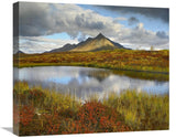 Pond And Ogilvie Mountains, Tombstone Territorial Park, Yukon, Canada-Canvas Art-22X18.92