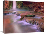 Mooney Falls Cascading Into Havasu Creek, Grand Canyon National Park, Arizona-Canvas Art-24X20