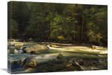 Merced River Flowing Through The Valley Floor, Yosemite National Park, California-Canvas Art-24X18