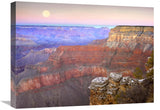 Full Moon Over The Grand Canyon At Sunset As Seen From Pima Point, Grand Canyon National Park, Arizona-Canvas Art-24X18