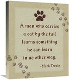 Mark Twain: Cat By The Tail-Canvas Art-20X24