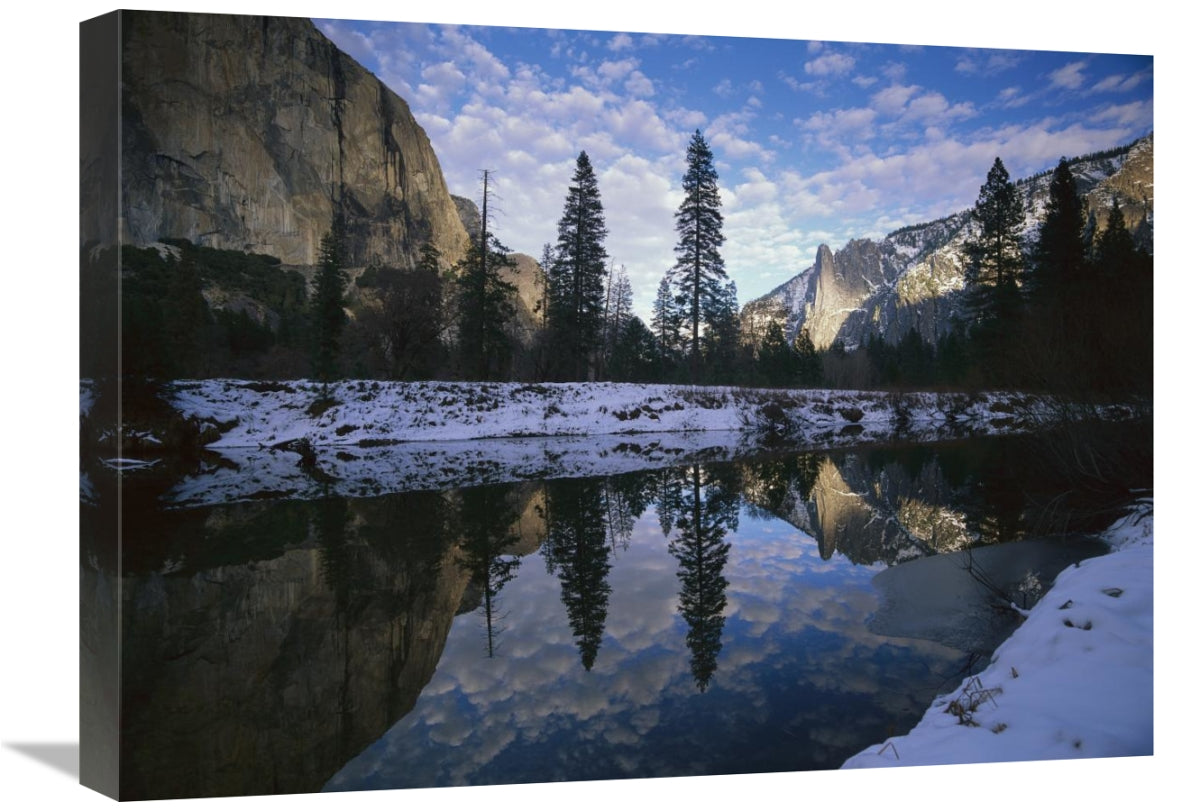 El Capitan And The Merced River, Yosemite Np, California-Canvas Art-24X18