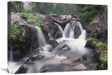 Paradise River Cascade, Mt Rainier National Park, Washington-Canvas Art-24X18