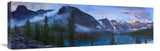 Wenkchemna Peaks And Moraine Lake, Valley Of Ten Peaks, Banff Np, Canada-Canvas Art-36X12