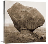 Perched Rock, Rocker Creek, Arizona, With Sitting Man, 1872-Canvas Art-22X22