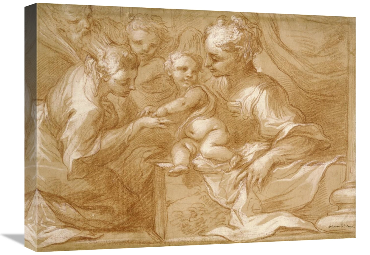 Mystic Marriage Of Saint Catherine-Canvas Art-24X18