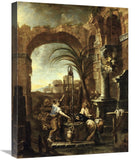 Christ And The Samaritan Woman-Canvas Art-18X24