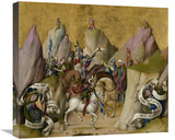 The Meeting Of The Three Kings, With David And Isaiah (Recto); The Assumption Of The Virgin (Verso)-Canvas Art-22X19.36