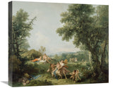 Landscape With The Education Of Bacchus-Canvas Art-22X18.92