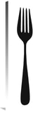 Mealtime: Black On White - Fork-Canvas Art-12X36