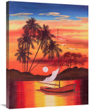 Cat Island Slope 1-Canvas Art-24X32