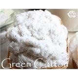 Green Cotton Double Topper Extra In 100% Cotton Twill Fabric Case