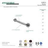 Kingston Brass Gdr814188 Silver Sage 18 In. Ada Grab Bar, Brushed Nickel