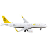 Airbus A320neo Commercial Aircraft Royal Brunei Airlines White with Yellow Tail 1/400 Diecast Model Airplane by GeminiJets