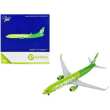 Boeing 737-800Bcf Commercial Aircraft S7 Airlines Cargo Green 1/400 Diecast Model Airplane By Geminijets