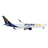 Boeing 767300ER Commercial Aircraft Atlas Air White and Blue 1/400 Diecast Model Airplane by GeminiJets