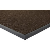 Genuine Joe Ultraguard Indoor Wiper Mats - Hard Floor, Indoor, Outdoor - 60 Length x 36 Width - Rubber - Chocolate