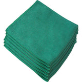 Genuine Joe General Purpose Microfiber Cloth Cloth 16 Width x 16 Length 12 / Bag Green
