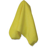 Genuine Joe Generalpurpose Microfiber Cloth Cloth 16 Width x 16 Length 12 / Bag Yellow