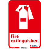 Global Industrial™ Fire Extinguisher Sign 10X7 Pressure Sensitive Vinyl