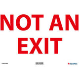 Global Industrial™ Not An Exit 14W X 10H Aluminum