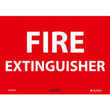 Global Industrial™ Fire Extinguisher 10X14 Pressure Sensitive Vinyl