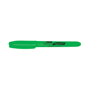Bazic Green Pen Style Fluorescent Highlighter W/ Pocket Clip / Box Qty - 192