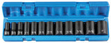 12 Pc. 3/8'' Drive 6 Point Semideep Socket Set